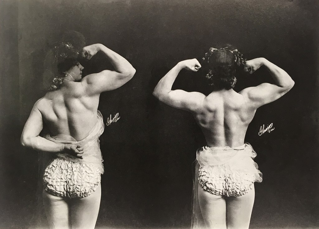 Enlarged view: Miss Charmion, strongwoman and trapeze artist, 1904 (Frederick Whitman Glasier, The Circus Book, 1870s-1950s)